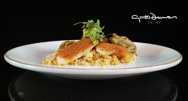 Lenguado en costra de limón