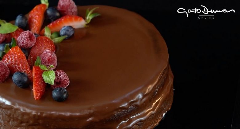 Cake Vegano de chocolate sin gluten
